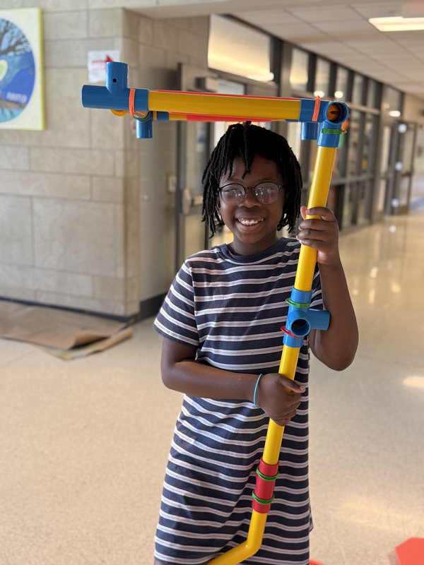 Child participating in Neighborhood Centers programming